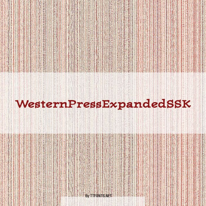 WesternPressExpandedSSK example